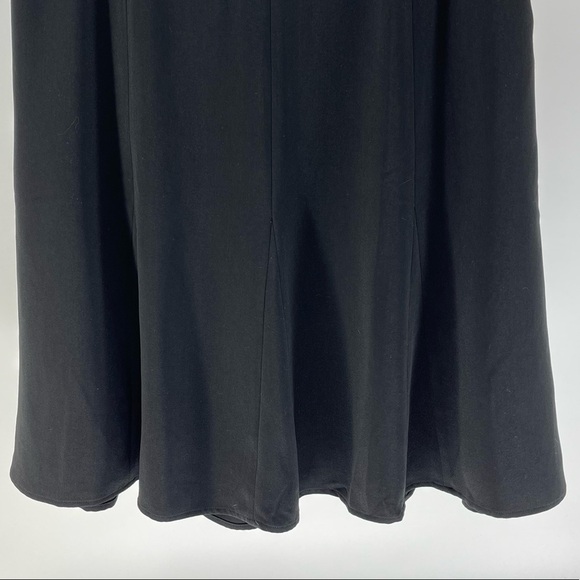 Premise Studio Black Skirt w/ Gently Pleated Flutter Hem - Picture 2 of 7